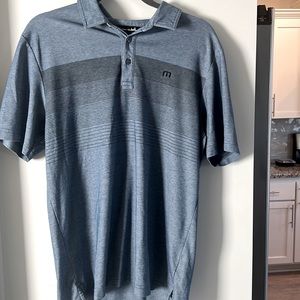 Travis Mathew Polo Shirt Mens size M Moisture Wicking Cotton Blend